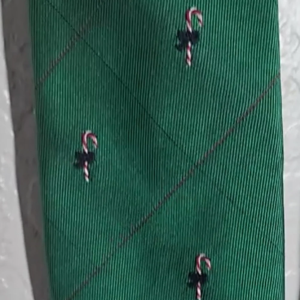 Robert Talbott for Nordstrom Chriwtmad Candy Cane Hand-Sewn Silk Face Tie 58